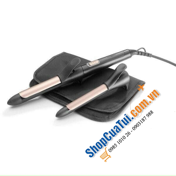 MÁY UỐN XOĂN TẠO KIỂU IDEENWELT HAARTROCCKNER 2200watt làm bằng Gốm CERAMIC tạo ion âm giúp tóc không hư tổn
