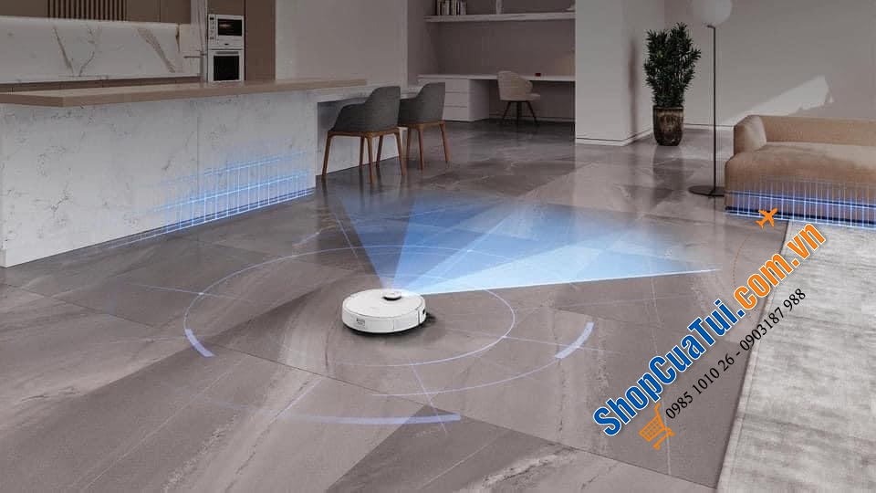 Ecovacs Deebot T9 plus ( bản quốc tế ) Robot hút bụi, lau nhà, tự động đổ rác