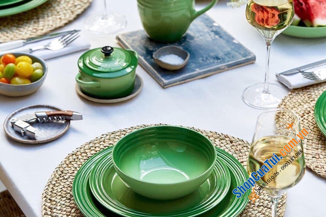 BÁT LE CREUSET XANH BAMBOO 16 CM dùng ăn bún phở, canh nhỏ,...