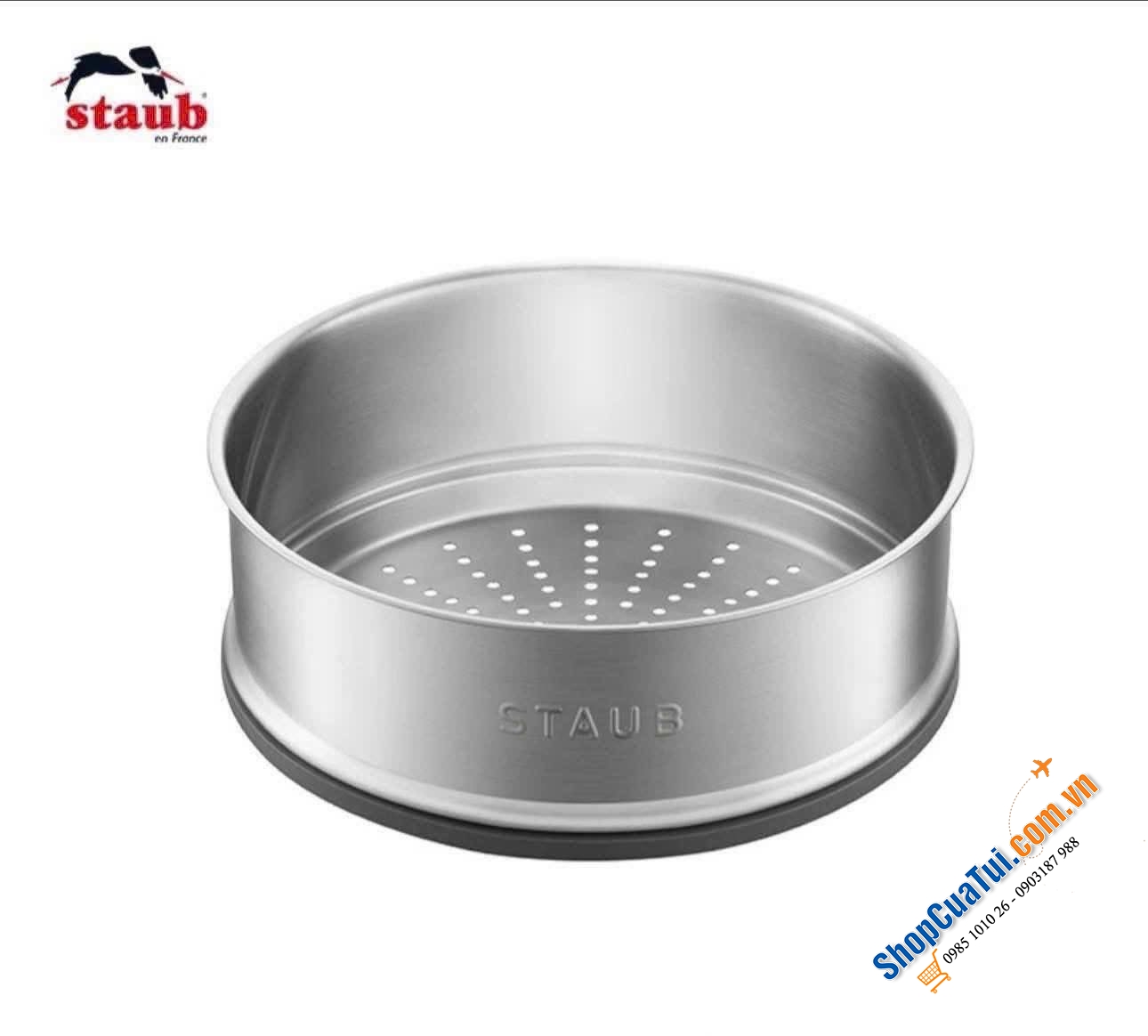 Xửng hấp Staub 24cm và 26cm.