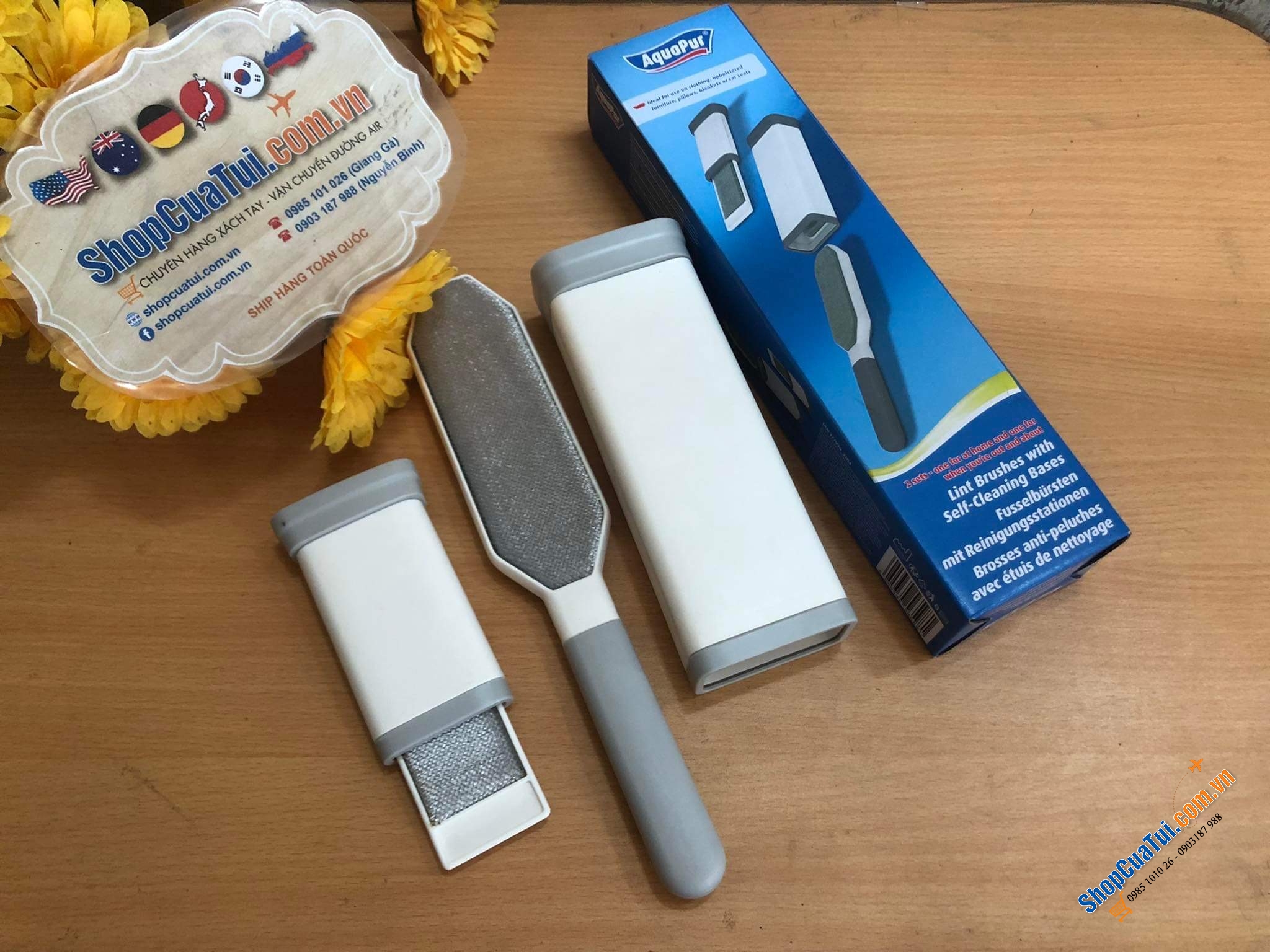 SET 2 CÂY CHẢI GIÚP LOẠI BỎ CÁC LỚP LÔNG XÙ BÁM DÍNH TRÊN QUẦN ÁO, GHẾ SOFA, GHẾ XE Ô TÔ... ĐẶC BIỆT LÀ LÔNG THÚ CƯNG.