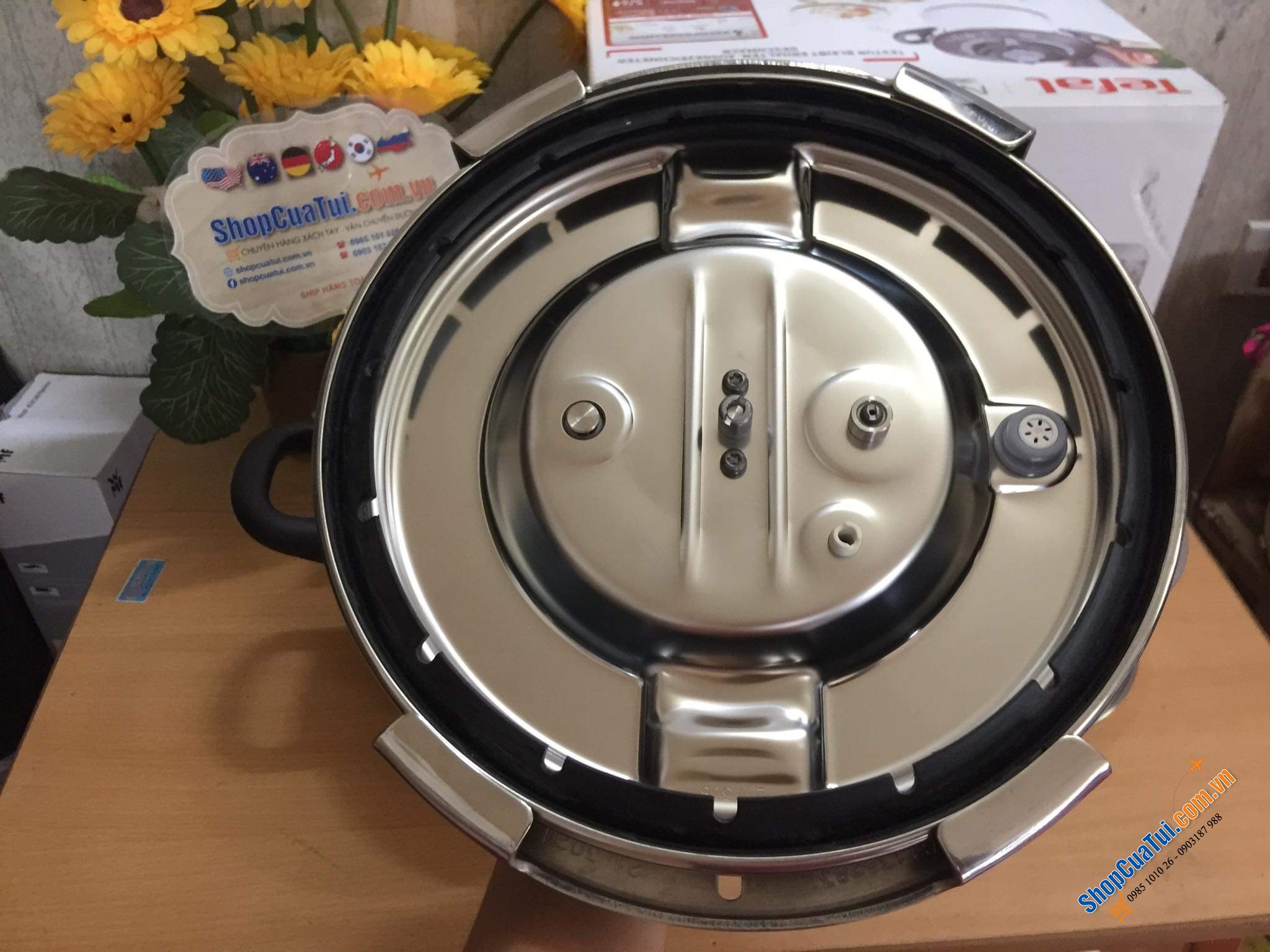 NỒI ÁP SUẤT ĐA NĂNG TEFAL P42207 NUTRICOOK® Schnellkochtopf 6L mit Vitaminkorb - Model mới 2022 Nồi Áp Suất Tefal P4220745 Nutricook 6L Kèm Giỏ Hấp