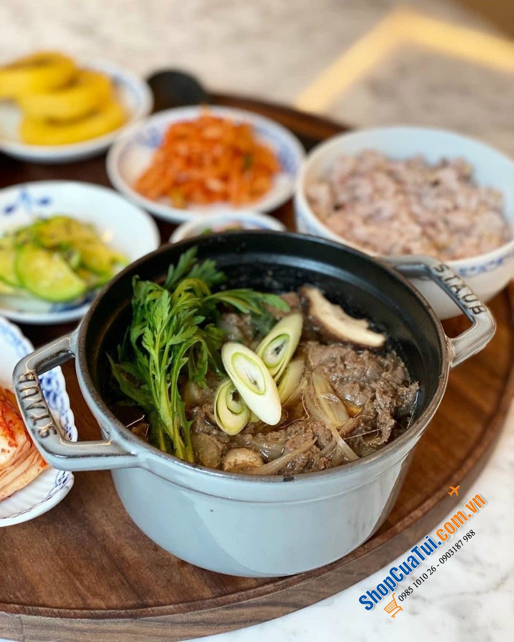 Nồi gang Staub màu xám 16cm - NỒI STAUB XÁM 16 CM - MADE IN FRANCE