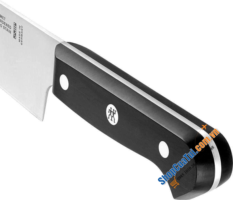 Bộ dao Zwilling Gourmet 7 món TỰ MÀI  Made in Germany dập thân dao, cắm vào là mài, đốc BẰNG NHỰA CAO CẤP