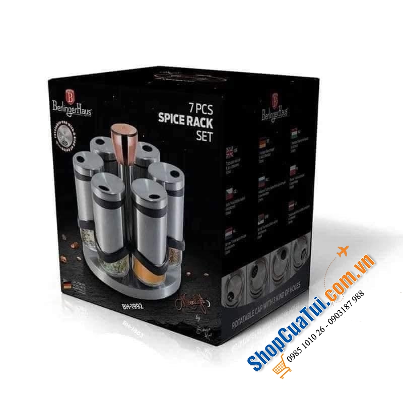 SET 6 LỌ ĐỰNG GIA VỊ BERLINGER HAUS.