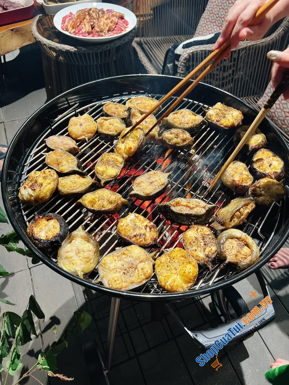 BẾP NƯỚNG THAN ngoài trời Napoleon nổi tiếng số 1 châu Âu - kt 112*59*70cm