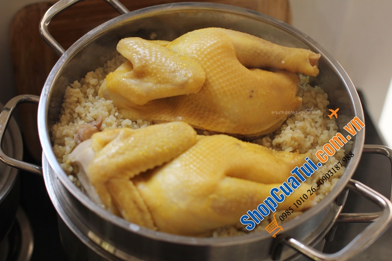 XỬNG HẤP ZWILLING SIÊU DÀY CÓ QUAI DÒNG MOMENT 24 CM đồ xôi, hấp hải sản...