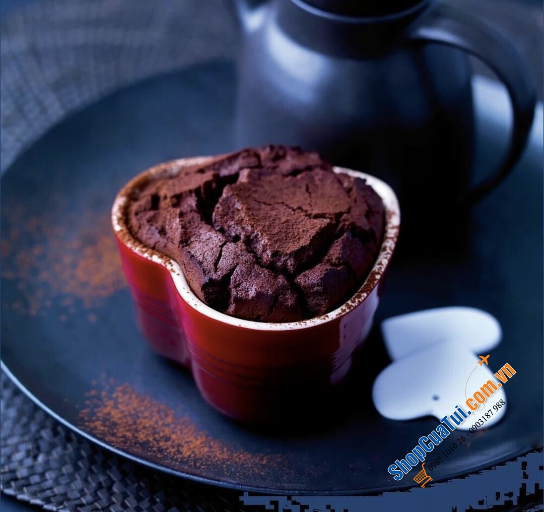 HŨ TIM LE CREUSET 11cm mầu đỏ xinh yêu