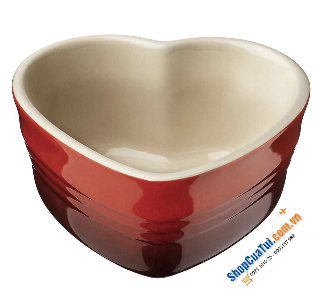HŨ TIM LE CREUSET 11cm mầu đỏ xinh yêu