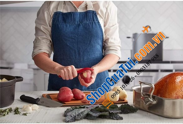 Bộ dao kèm nạo 4 món màu đỏ Victorinox màu đỏ