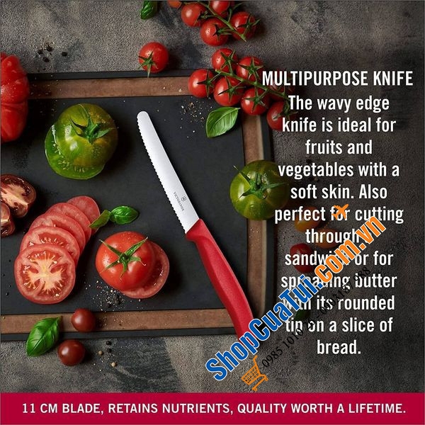 Bộ dao kèm nạo 4 món màu đỏ Victorinox màu đỏ