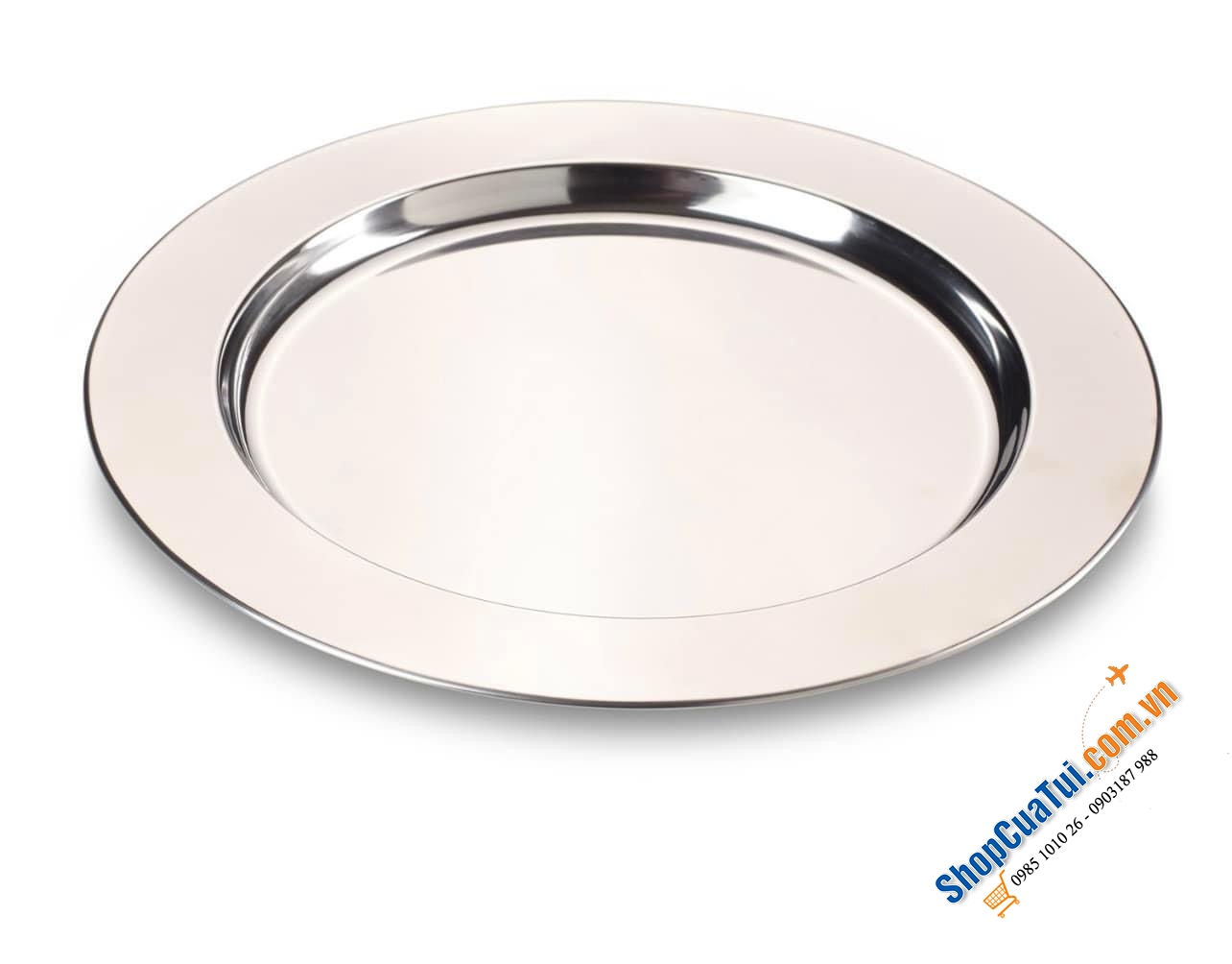 SET 2 ĐĨA INOX ECHTWERK 33 cm.