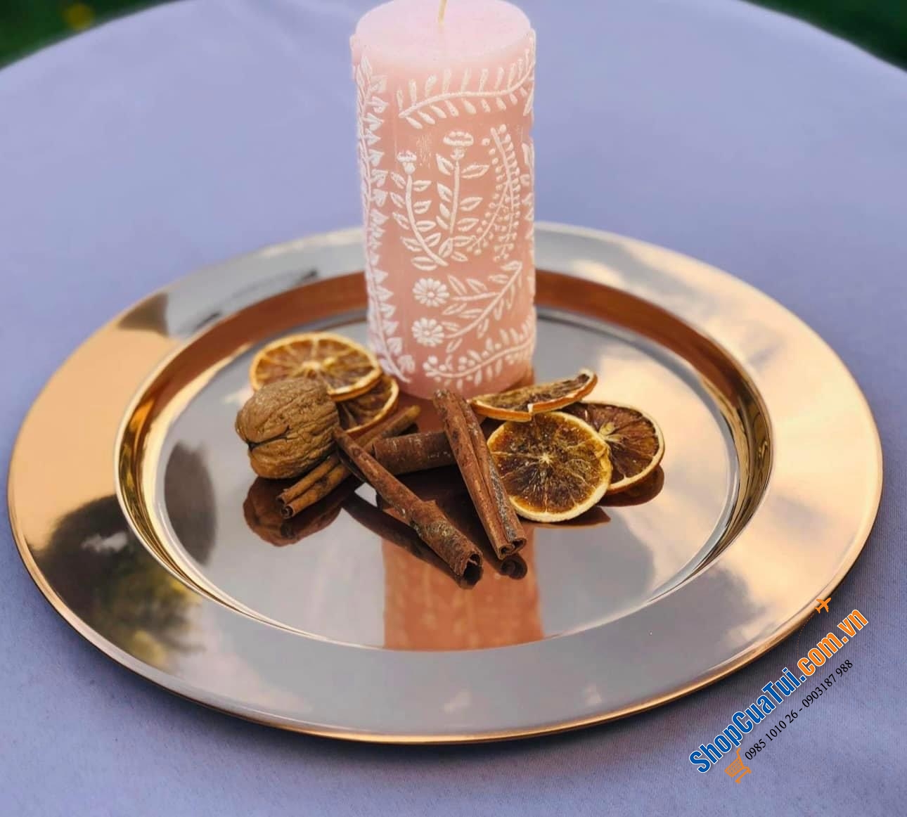 SET 2 ĐĨA INOX ECHTWERK 33 cm.