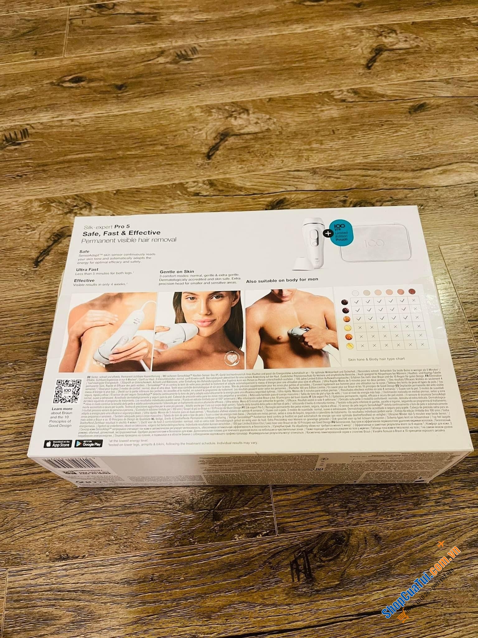 MÁY TRIỆT LÔNG BRAUN SILK-EXPERT PRO 5 - MADE IN UK.