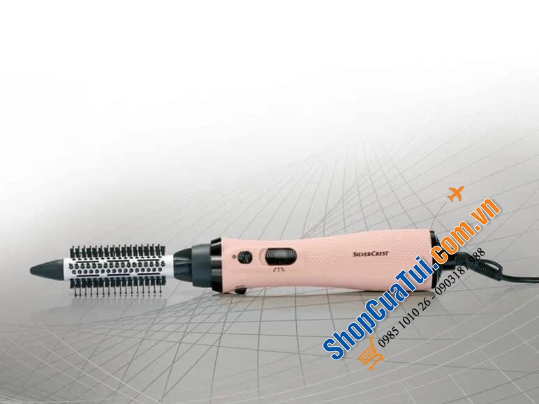 Lược Điện Đa Năng -  MÁY UỐN TÓC TẠO KIỂU SILVERCREST PROFI SWC 1000 D1 1000Watt - Sấy khô và tạo kiểu tóc chỉ trong một bước với 6 phụ kiện đi kèm