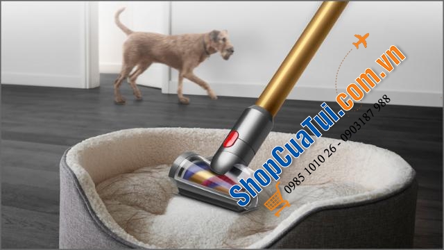 Hút bụi cầm tay Dyson V15 Detect - Công nghệ có đèn laser chiếu bụi, đo bụi để tự tăng giảm công suất hút - tăng thời gian sử dụng lên tới 60 phút