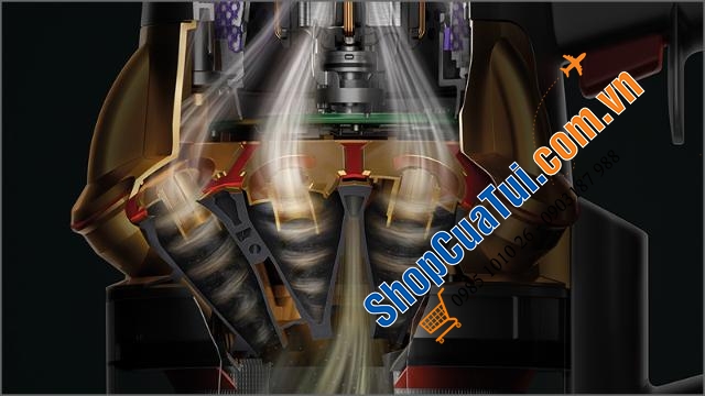 Hút bụi cầm tay Dyson V15 Detect - Công nghệ có đèn laser chiếu bụi, đo bụi để tự tăng giảm công suất hút - tăng thời gian sử dụng lên tới 60 phút