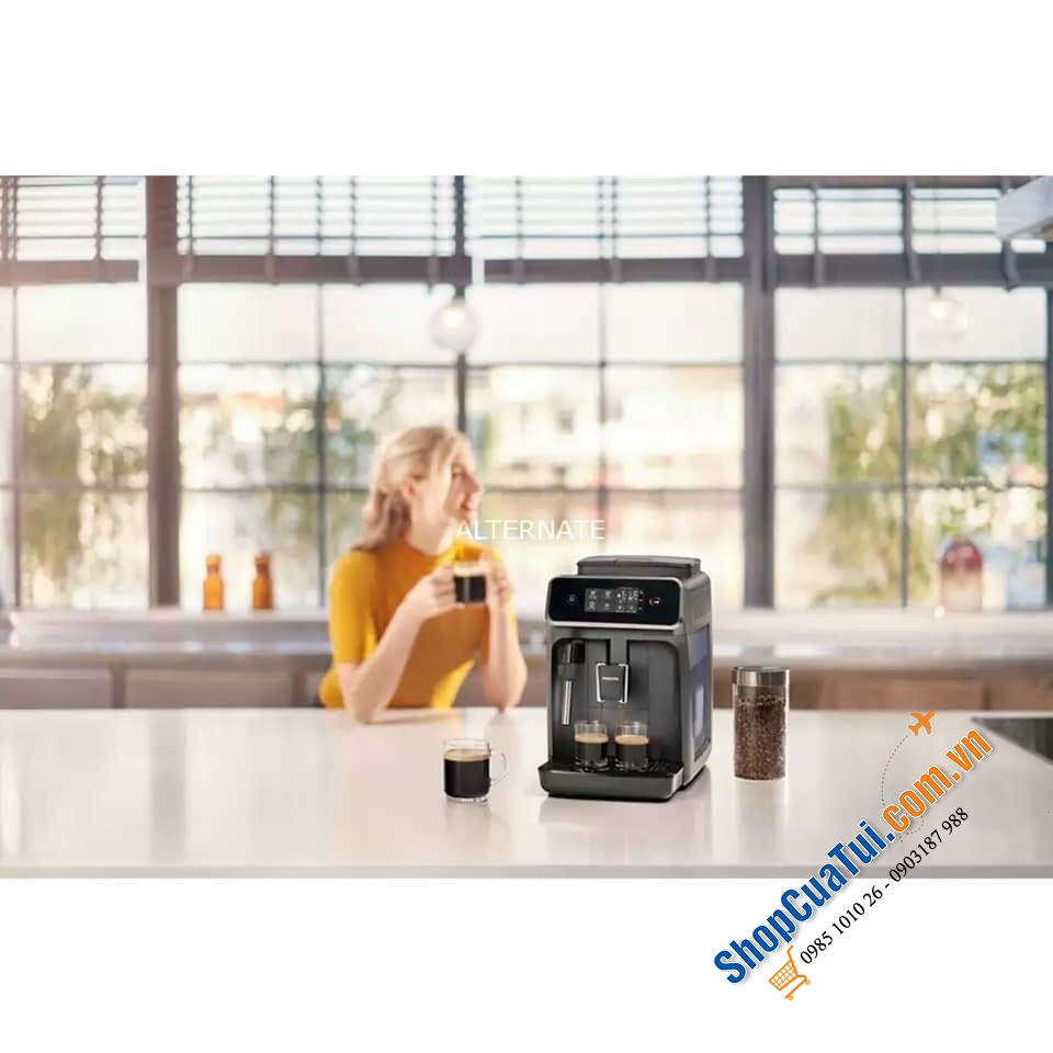 MÁY PHA CÀ PHÊ PHILIPS 2224/10 - made in Rumania - thưởng thức ba đặc sản cà phê thơm (espresso, cà phê, cappuccino) dễ dàng hơn bao giờ hết