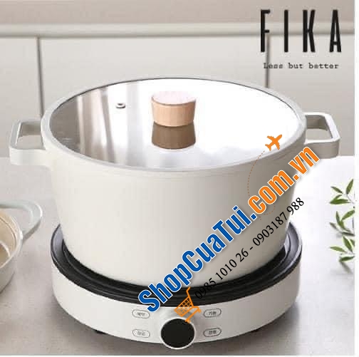 Bộ bếp + nồi lẩu điện FIKA siêu chất lượng từ Korea - Bếp từ kèm nồi lẩu Fika neoflarm