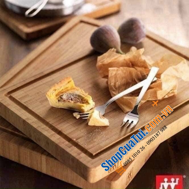 THỚT TRE ZWILLING CAO CẤP SIZE ĐẠI 42* 31 CM - bền vững và giúp bảo vệ lưỡi dao của bạn khi cắt