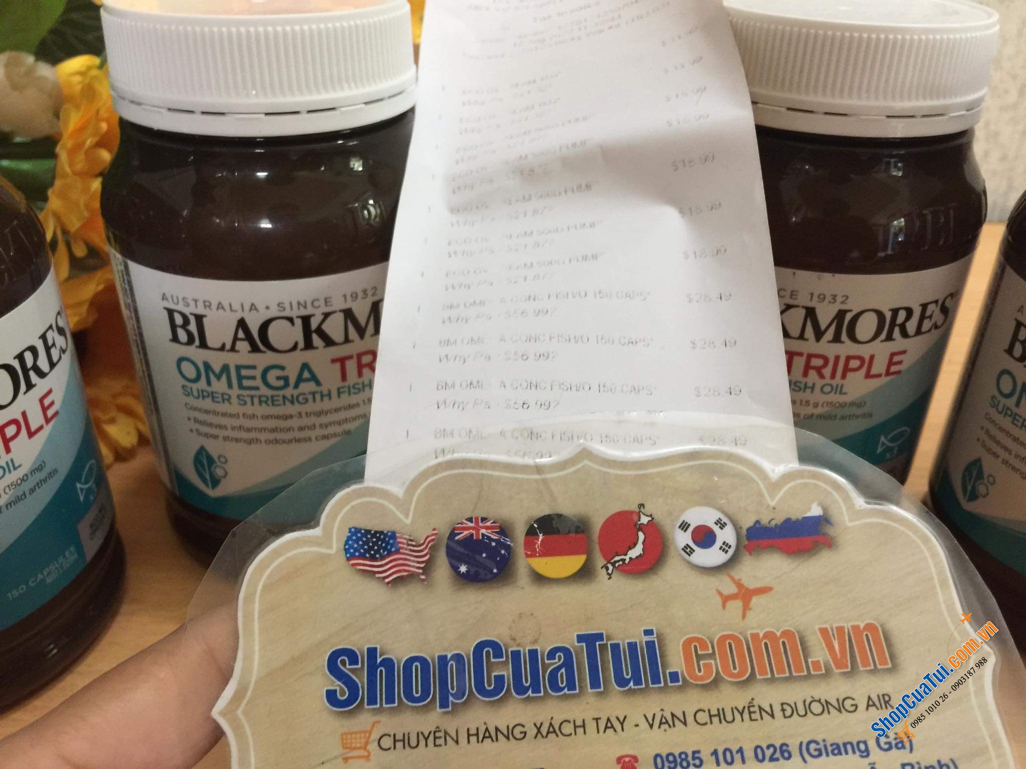 Dầu cá Blackmores Omega Triple High Strength Fish Oil 150 Capsules - Lượng omega 3 mỗi viên gấp ba lần so với viên dầu cá tiêu chuẩn