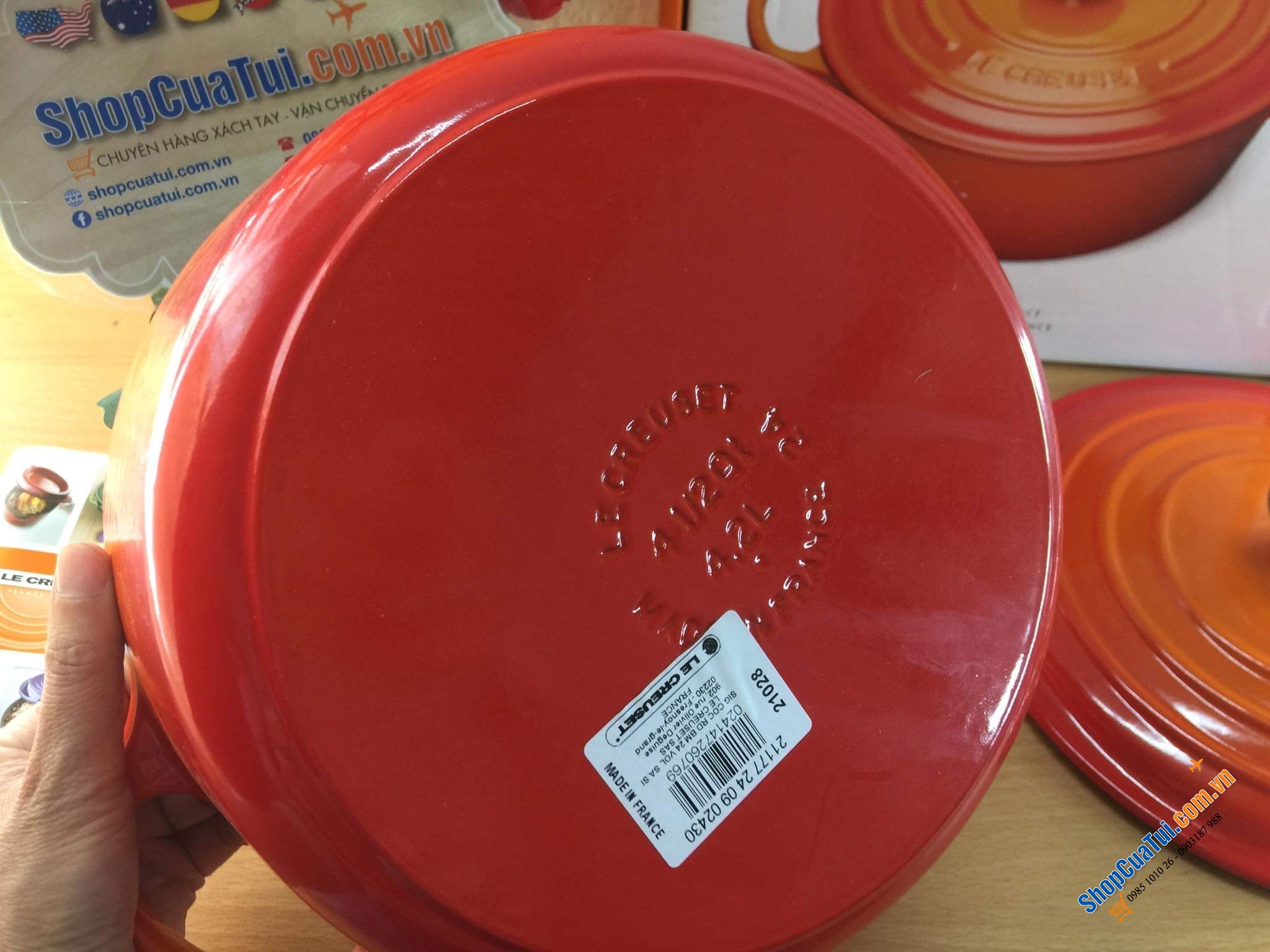 NỒI LE CREUSET MÀU CAM SIZE 18cm