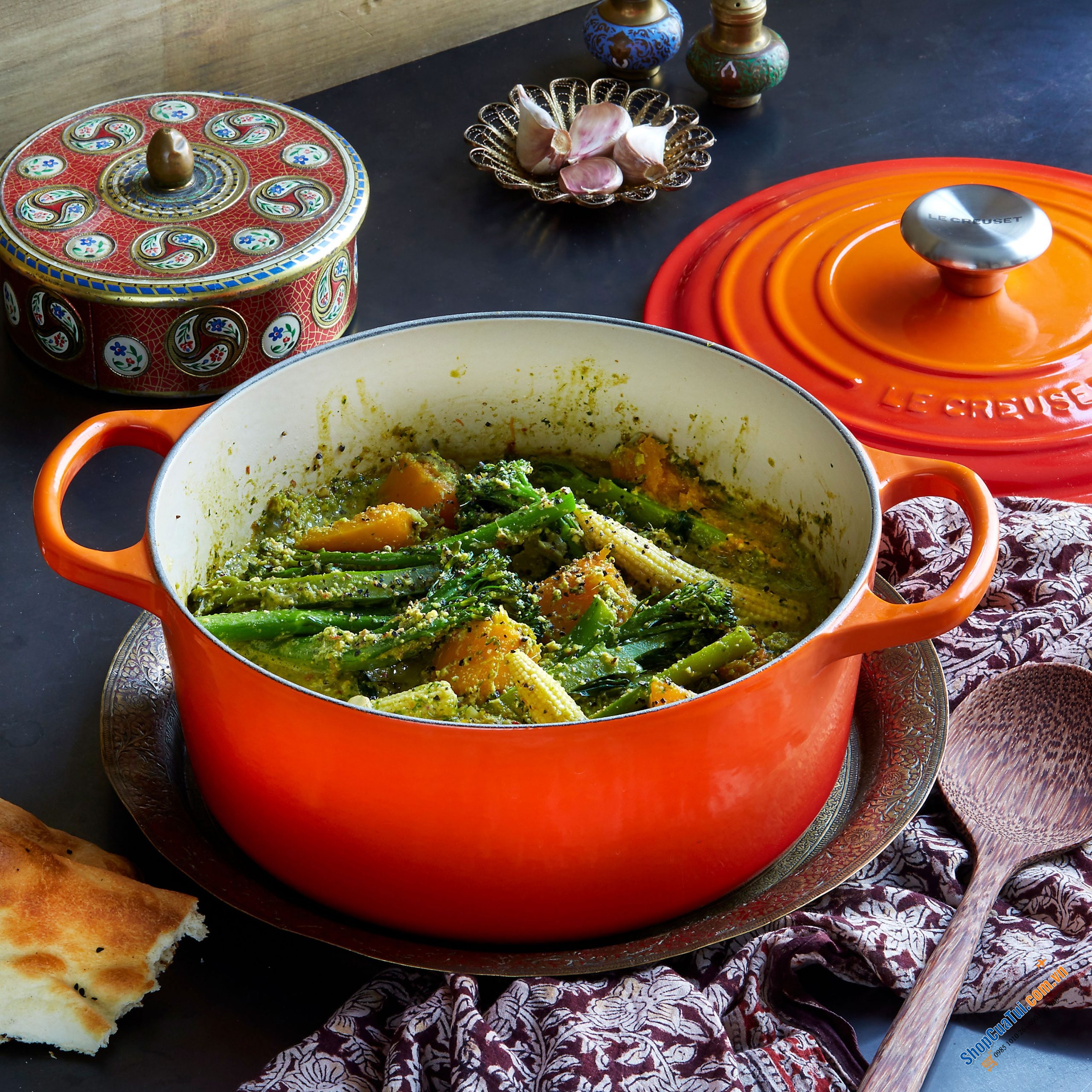 NỒI LE CREUSET MÀU CAM SIZE 18cm