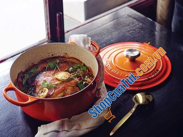 NỒI LE CREUSET MÀU CAM SIZE 18cm