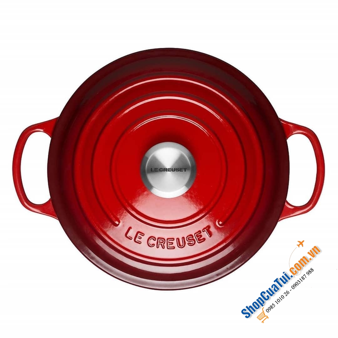 NỒI LE CREUSET MÀU ĐỎ SIZE 18cm