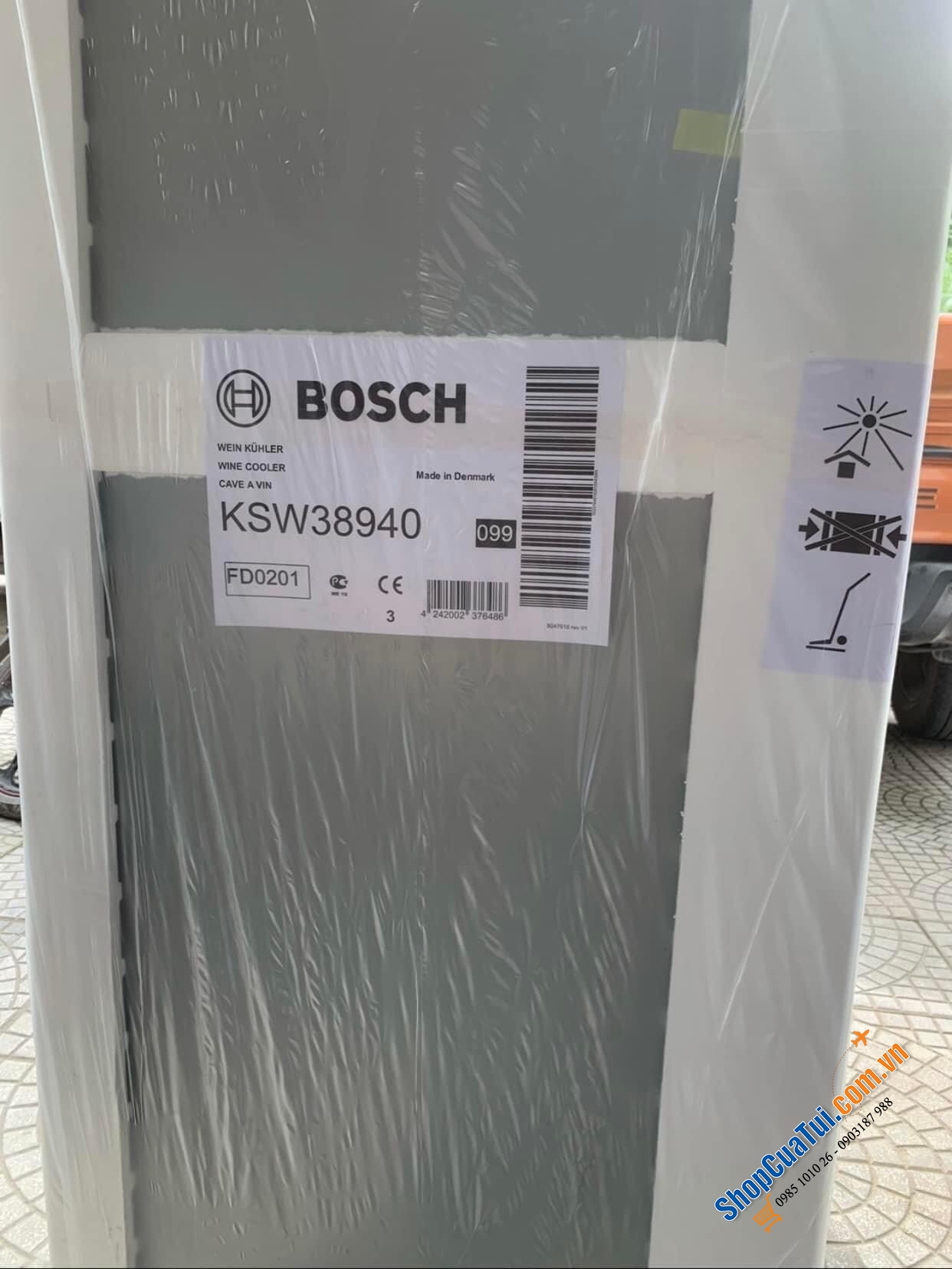 TỦ BẢO QUẢN RƯỢU VANG BOSCH KSW38940 SERRI 8 - Made in Danmark