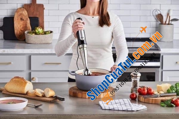 MÁY XAY CẦM TAY BRAUN MQ7035X công suất mạnh 1000w- 3in1 với công nghệ ActiveBlade đầu tiên trên thế giới, trục xoay linh hoạt, cắt xay mịn và nhuyễn thực phẩm hơn - Braun MultiQuick 7 MQ 7035X