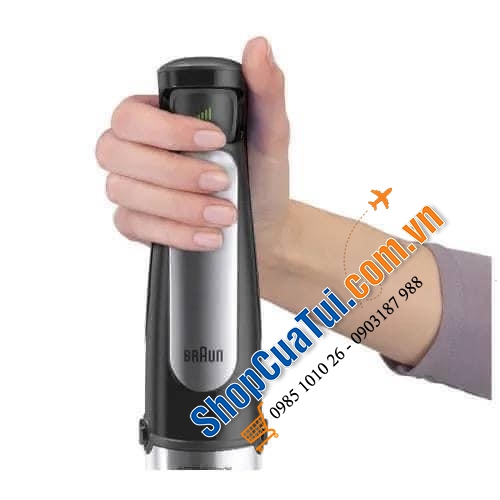 MÁY XAY CẦM TAY BRAUN MQ7035X công suất mạnh 1000w- 3in1 với công nghệ ActiveBlade đầu tiên trên thế giới, trục xoay linh hoạt, cắt xay mịn và nhuyễn thực phẩm hơn - Braun MultiQuick 7 MQ 7035X