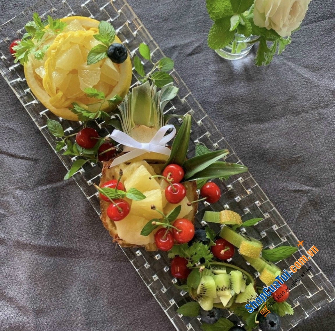 ĐĨA DÀI NACHTMANN BOSSA Nova 81412 NOVA  PLATTE RECHTECKIG 42 x 15 CM - MADE IN GERMANY