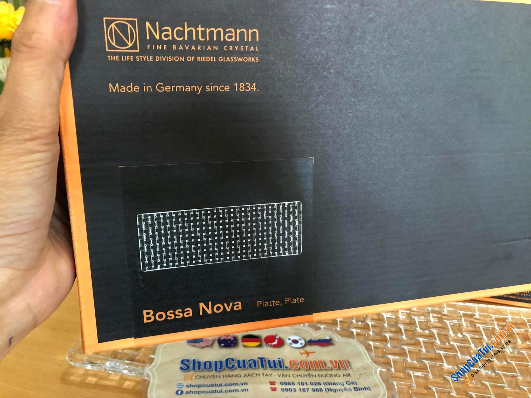 ĐĨA DÀI NACHTMANN BOSSA Nova 81412 NOVA  PLATTE RECHTECKIG 42 x 15 CM - MADE IN GERMANY