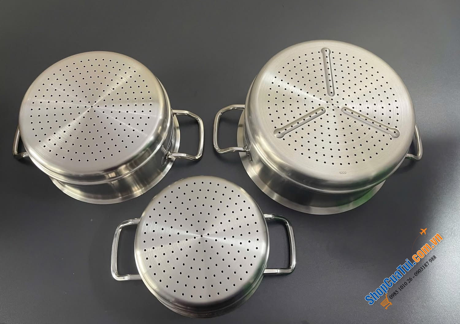 XỬNG HẤP FISSLER PROFI 3 size: 20, 24, 28cm