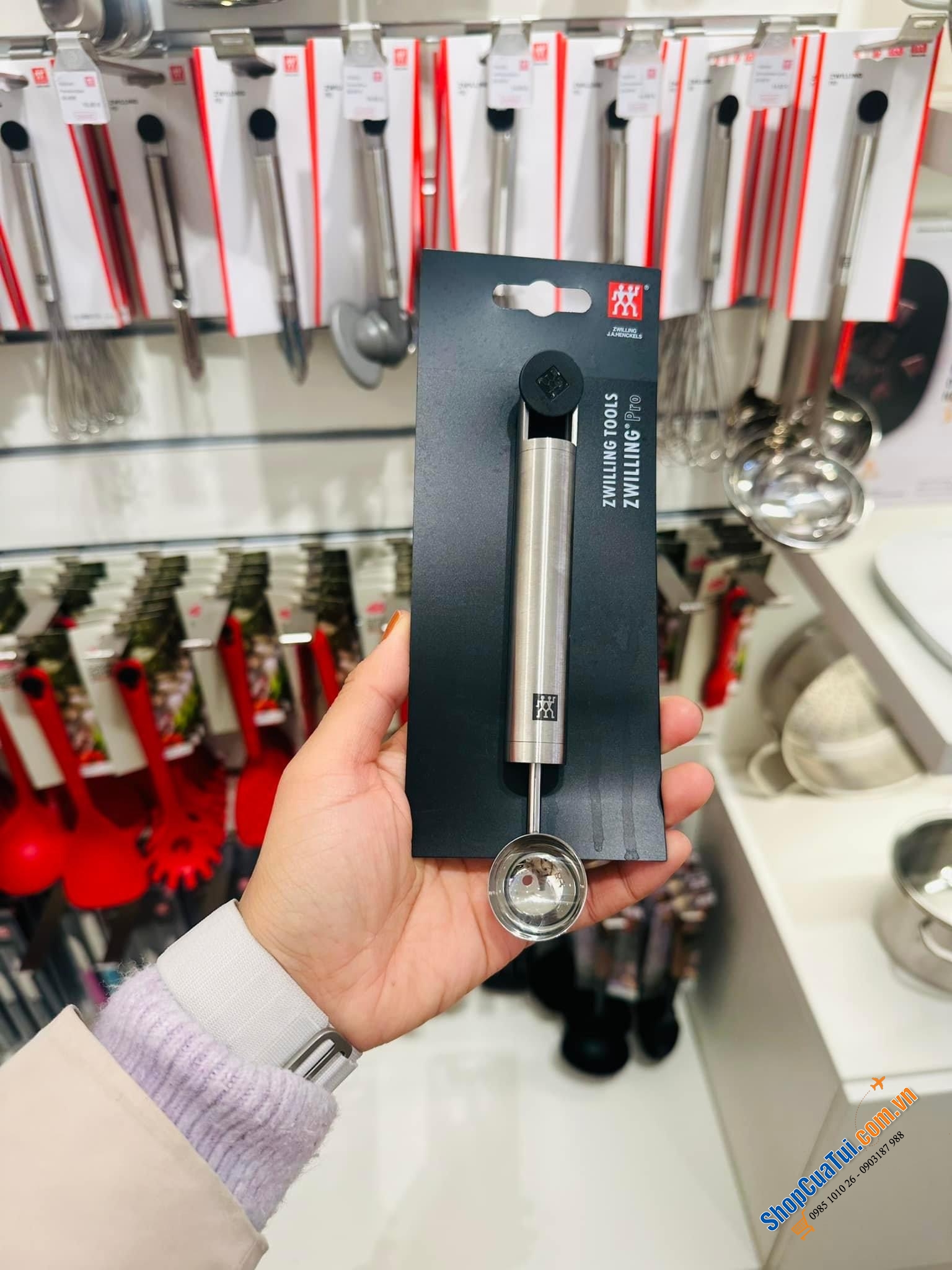 THÌA XÚC KEM, CÂY NẶN MỌC, HOA QUẢ ZWILLING PRO