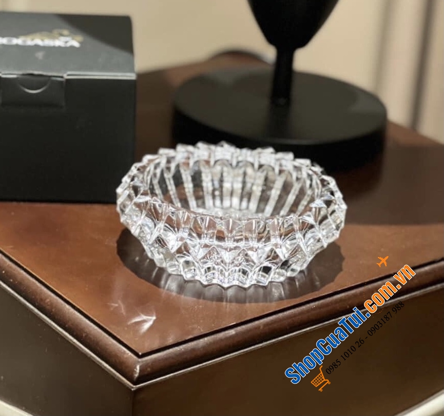 Gạt tàn Rogaska crown 15cm - Để bàn quá sang trọng và lịch sự