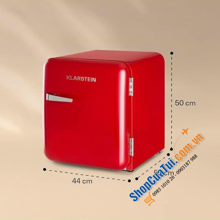 Tủ lạnh Klarstein Audrey Mini Retro dung tích 37 Lít