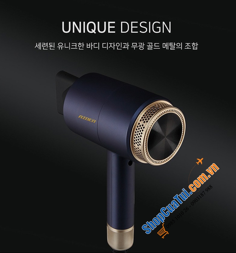 Máy sấy tóc tạo kiểu Aiden 1800W from KOREA - cho chị em những kiểu tóc đẹp xinh bồng bềnh trong nháy mắt mà không làm hư hỏng tóc