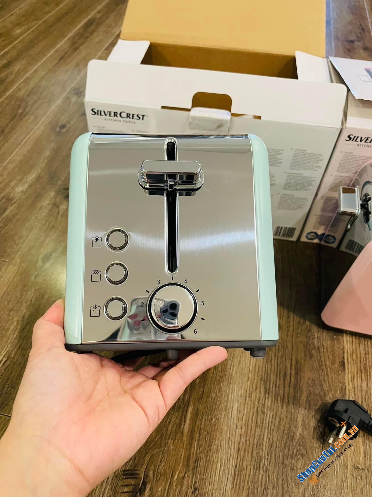 Máy nướng bánh mỳ Silvercrest - phù hợp nướng sandwich và bánh mỳ ổ