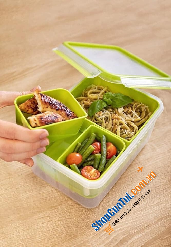 Hộp đựng thực phẩm Emsa XL dung tích 2,3L N1071600 - Made in Germany