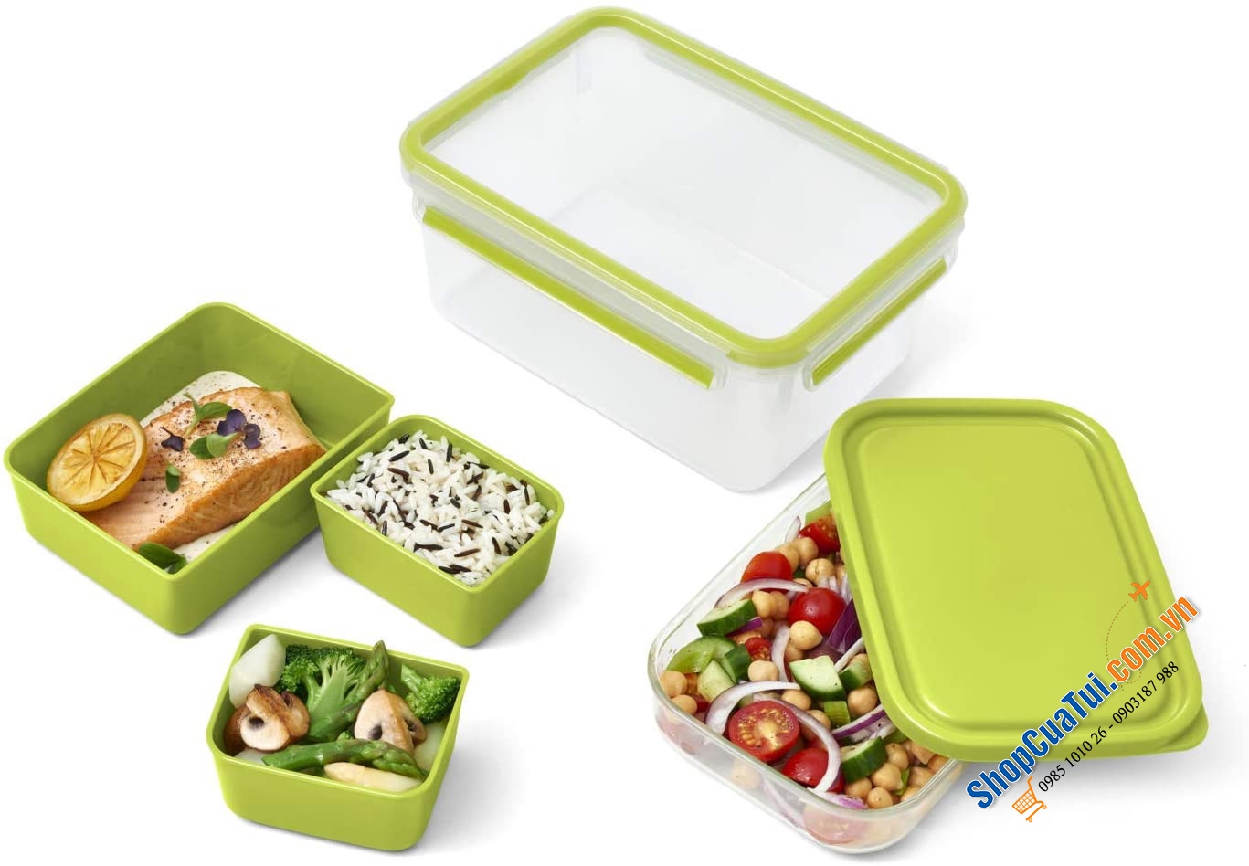 Hộp đựng thực phẩm Emsa XL dung tích 2,3L N1071600 - Made in Germany