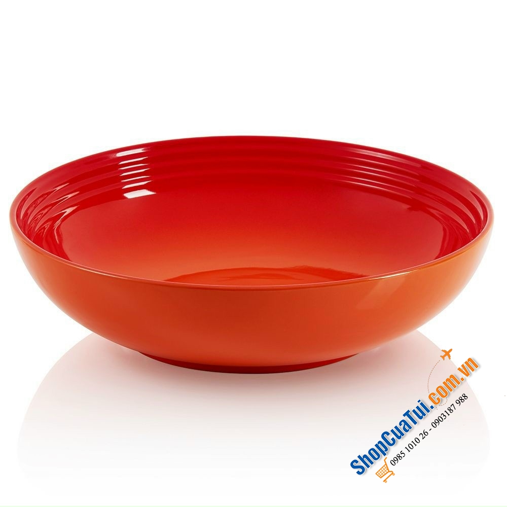 BÁT SIÊU TO LE CREUSET 32cm - 4,2L - đĩa sâu lòng hợp làm đĩa Salat, đĩa đựng trái cây, trộn,...cầu vồng