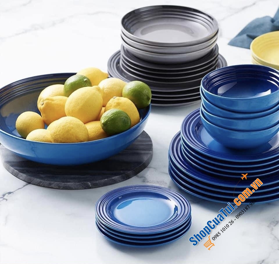 BÁT SIÊU TO LE CREUSET 32cm - 4,2L - đĩa sâu lòng hợp làm đĩa Salat, đĩa đựng trái cây, trộn,...cầu vồng