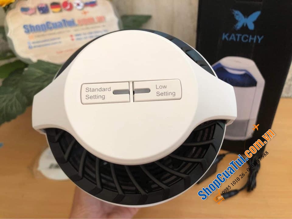 Đèn bắt muỗi trong nhà của KATCHY - thu hút muỗi bằng ánh sáng đèn led