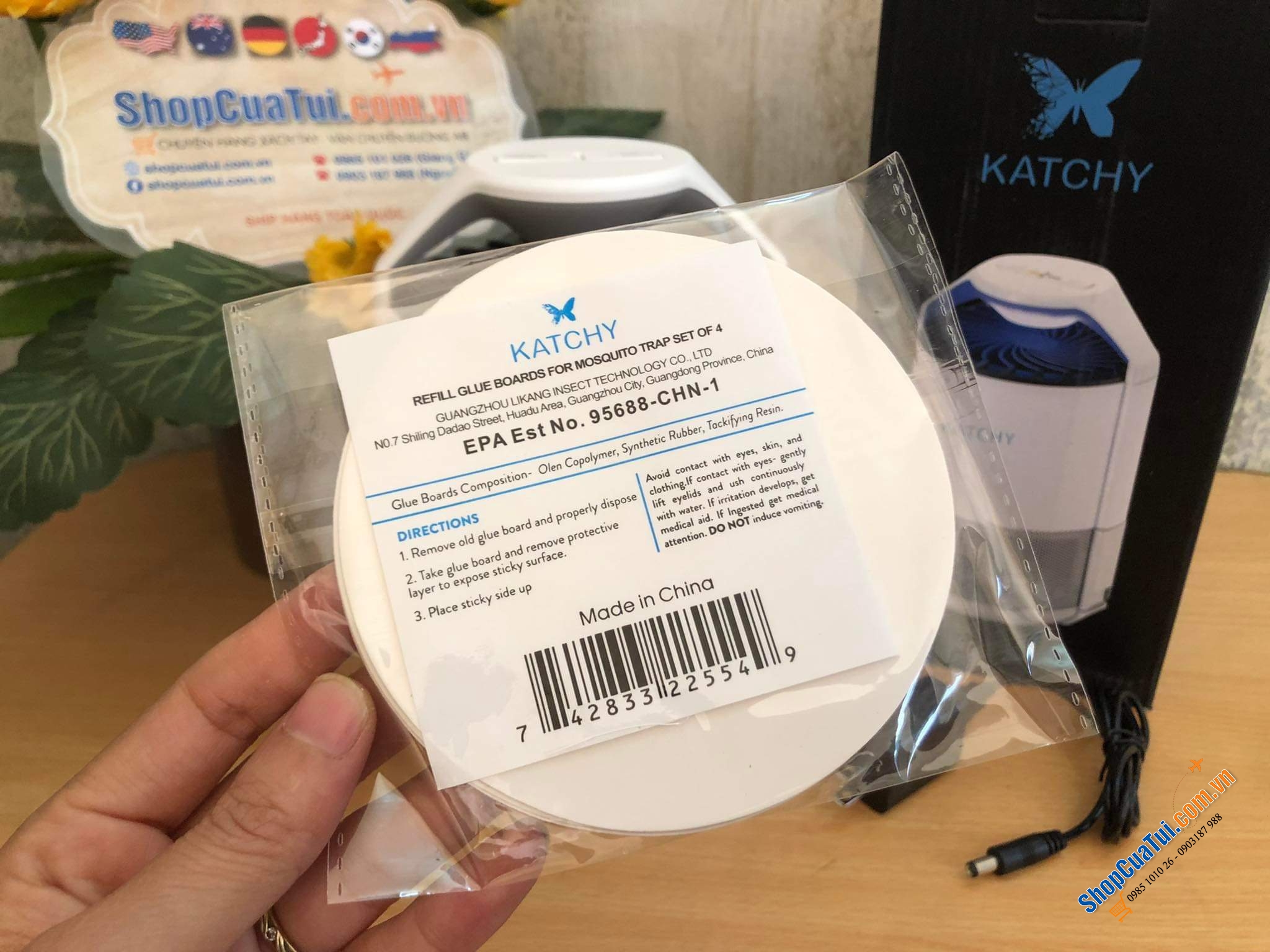 Đèn bắt muỗi trong nhà của KATCHY - thu hút muỗi bằng ánh sáng đèn led