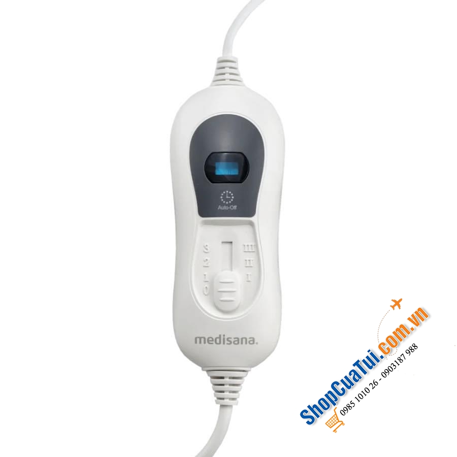 ĐỆM SƯỞI ẤM MEDISANA HU666 kích thước 150 x 80 x 3 cm phù hợp với tất cả các loại đệm