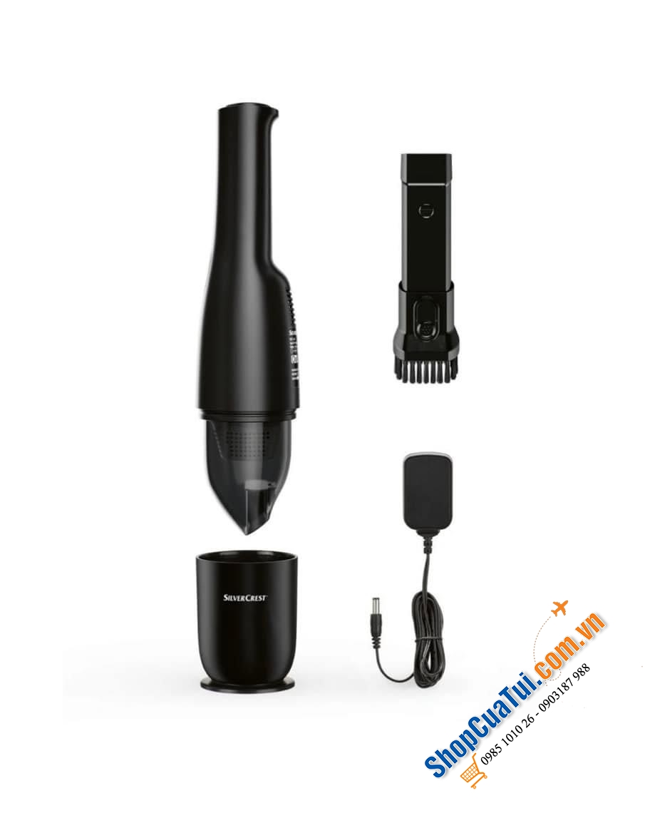 Máy hút bụi cầm tay mini SILVERCREST® 7.4V SHD 7.4 A1 - Rất tiện để hút các ngõ ngách ngỏ, bàn phím máy tính, gầm khe ghế hay cửa sổ…
