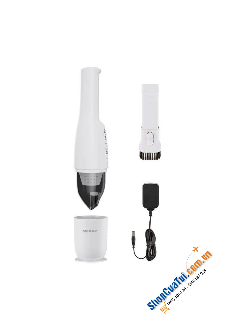 Máy hút bụi cầm tay mini SILVERCREST® 7.4V SHD 7.4 A1 - Rất tiện để hút các ngõ ngách ngỏ, bàn phím máy tính, gầm khe ghế hay cửa sổ…