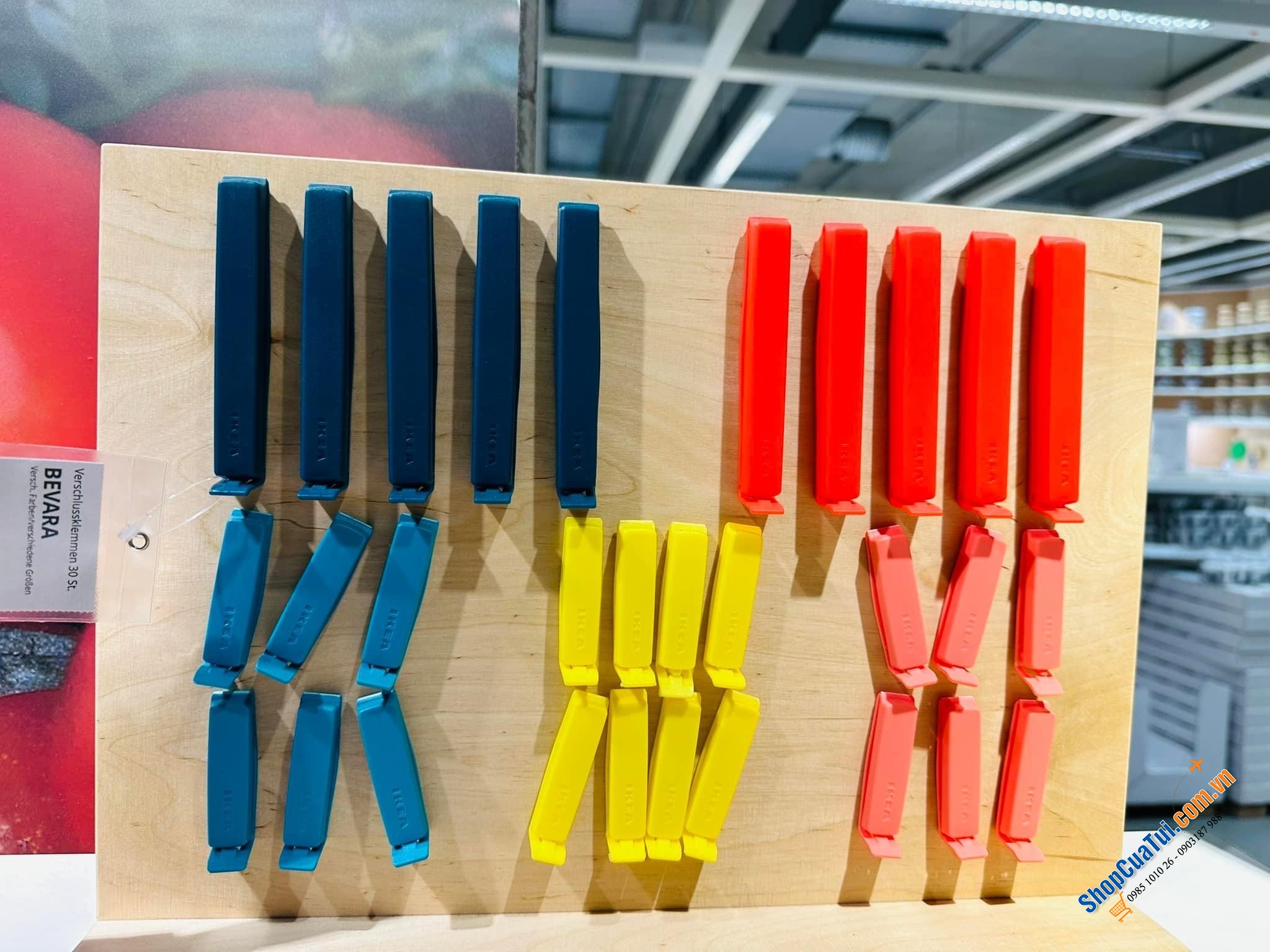 BỘ KẸP MIỆNG TÚI BEVARA - HÀNG IKEA CHÍNH HÃNG MUA TẠI ĐỨC.